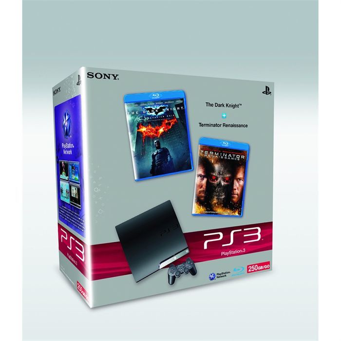 Console PS3 Slim 250 Go + UFC UNDISPUTED 2010 + Manette Dualshock 3 - Sony - Noir - Pack - Jeux vidéo
