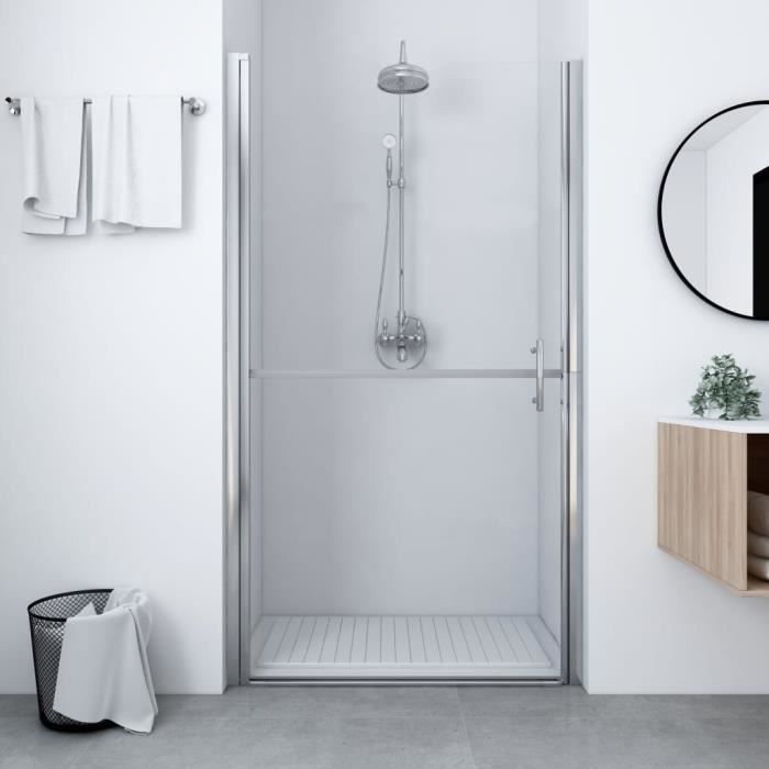 VAGUE Porte de douche Verre trempé 81x195 cm