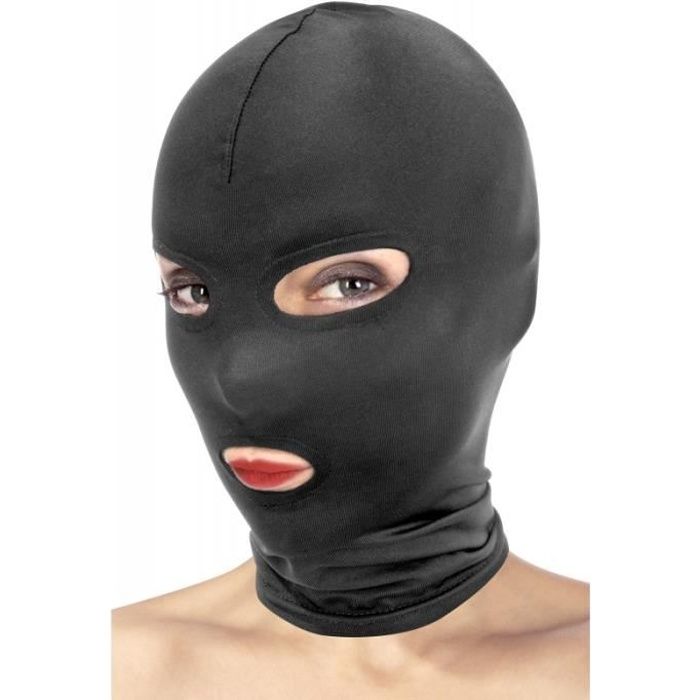Cagoule Ouverte Yeux Bouche Noir