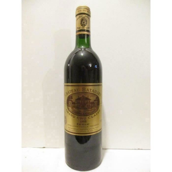 pauillac château batailley grand cru classé rouge 1988 - bordeaux