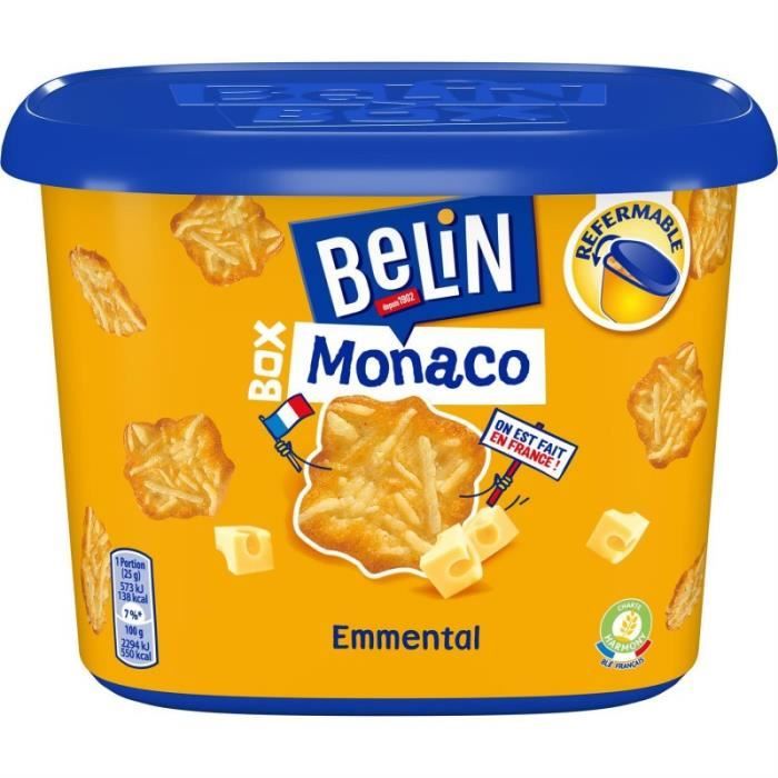 BELIN CRACKERS - Crakers Box Monaco Emmental 205G - Lot De 4