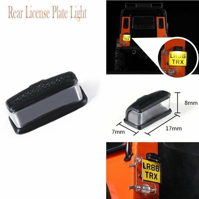 HY Plaque d'immatriculation Feu arrière pour Traxxas TRX4 90046 KM2 1-10 RC Crawler_I7324 - HYIGY0118A4585