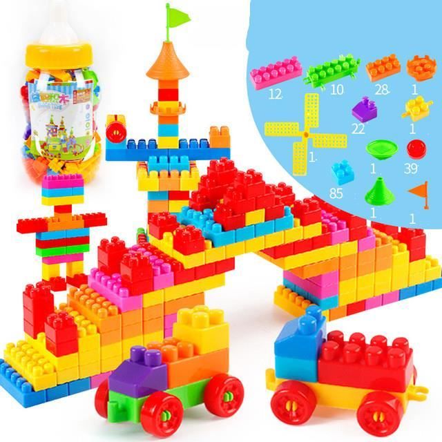 200 PCS Creative Jeu de Construction Intelligence Bloc de Construction Assemblage de Puzzle Jouet Educatif
