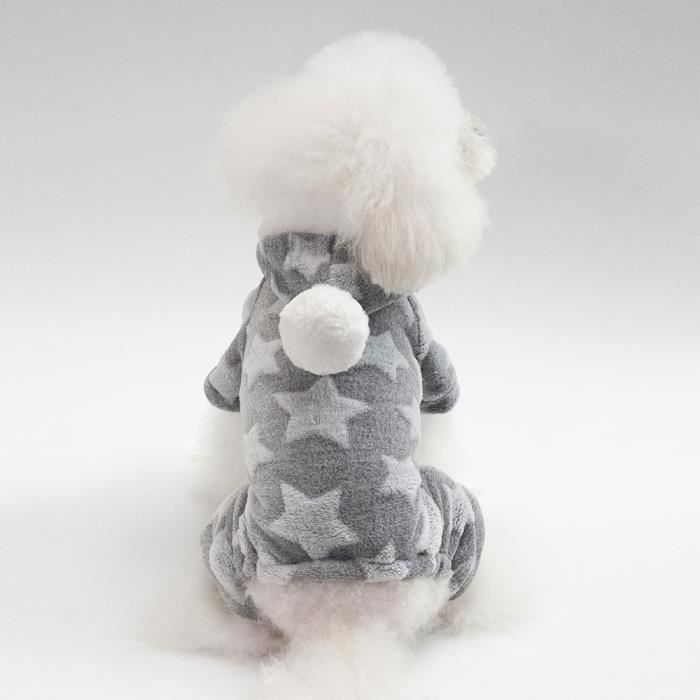 Manteau Blouson,Vêtements d'hiver pour chiens Vêtements pour petits chiens, manteau pour grands chiens, vêtements - Type Gris-S