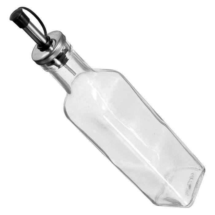 Verre Huile Vinaigre Condiment Sauce Distributeur Bouteille Pot Cruet Cuisine 250ml Me11785