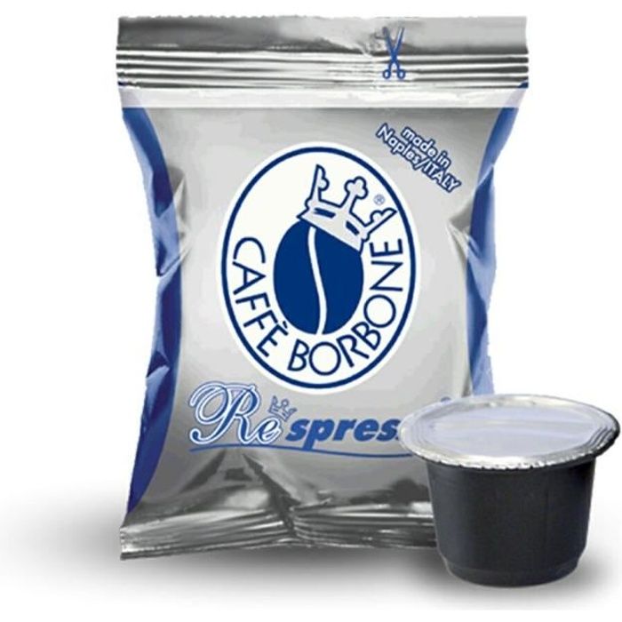 200 CAPSULE Respresso CAFFE' BORBONE MISCELA BLU compatibili NESPRESSO
