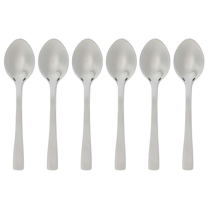 6 petites cuillères Moka - Inox