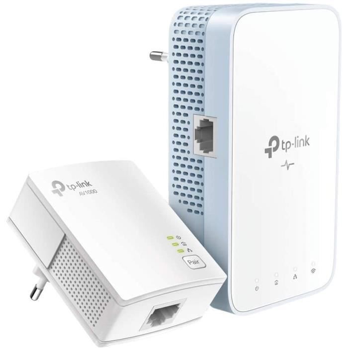 CPL WiFi AC 750 Mbps + CPL 1000 Mbps avec Port Ethernet GigabitKit de 2 Solution idéale pour profiter du service Multi-TV à la mai