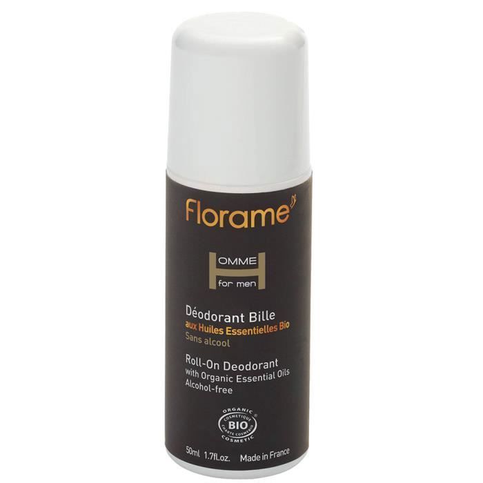 florame homme for men deodorant bille bio 50ml