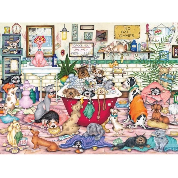 Puzzle 1000 pièces : La nuit du bain de Bert Coloris Unique