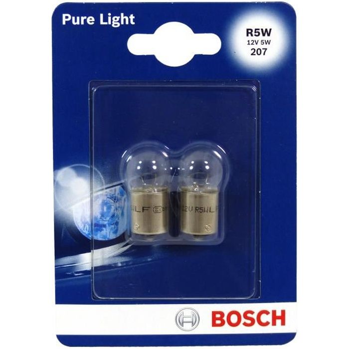 BOSCH Ampoule Pure Light 2 R5W 12V 5W