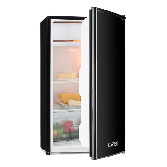 Réfrigérateur congélateur - Klarstein Alleinversorger - 90 L - Frigidaire - 2 zones de refroidissement - Frigo - Noir