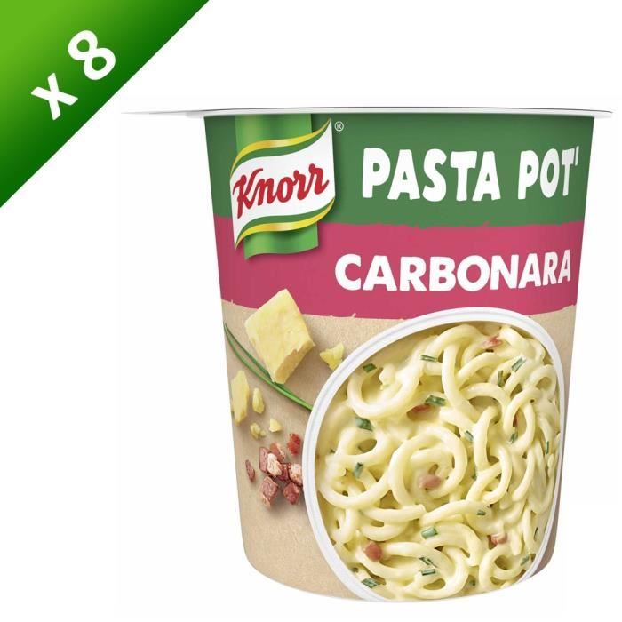 KNORR Pâtes Carbonara - Lot de 8x 71 g