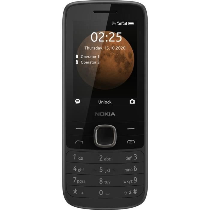 Téléphone portable Nokia 225 2020 16QENB01A03 noir 1 pc(s)
