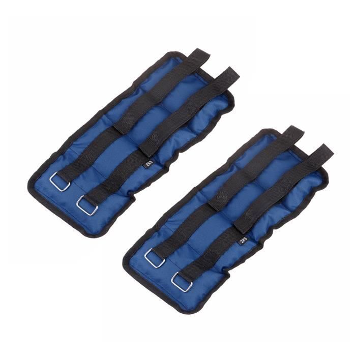 2Kg (2pcs*1kg) Poids Chevilles Réglables Bracelets lestés avec boucle et bande magique Équipement De Fitness Pour Entraînement