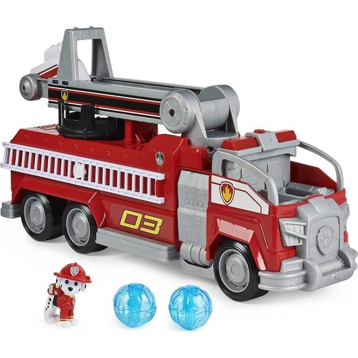 Camion Pompiers Transformable Figurine Chiot Marcus Paw Patrol Géant Interactif Pat Patrouille Véhicule Jouet Enfant 3 ans et +