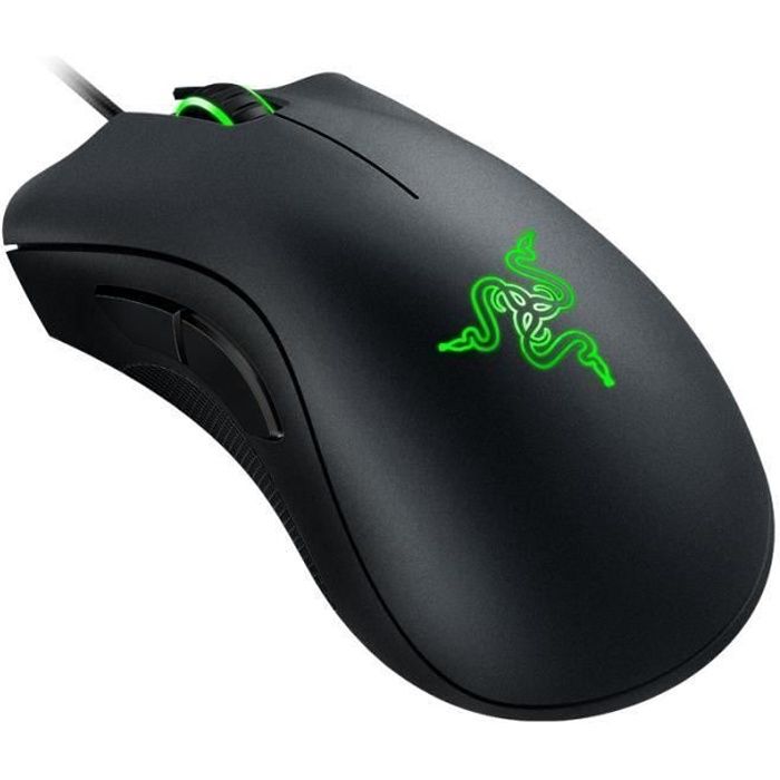 Razer Souris Gamer - DeathAdder Chroma - 10000 DPI - 5 boutons programmables- Optique - Filaire - PC Windows-Mac OS
