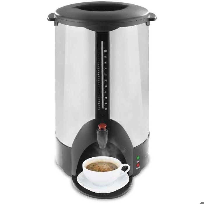 Machine à café filtre Royal Catering RCKM-20 (16L 1500W fonctions infusion et maintien au chaud robinet verseur bac égouttement)