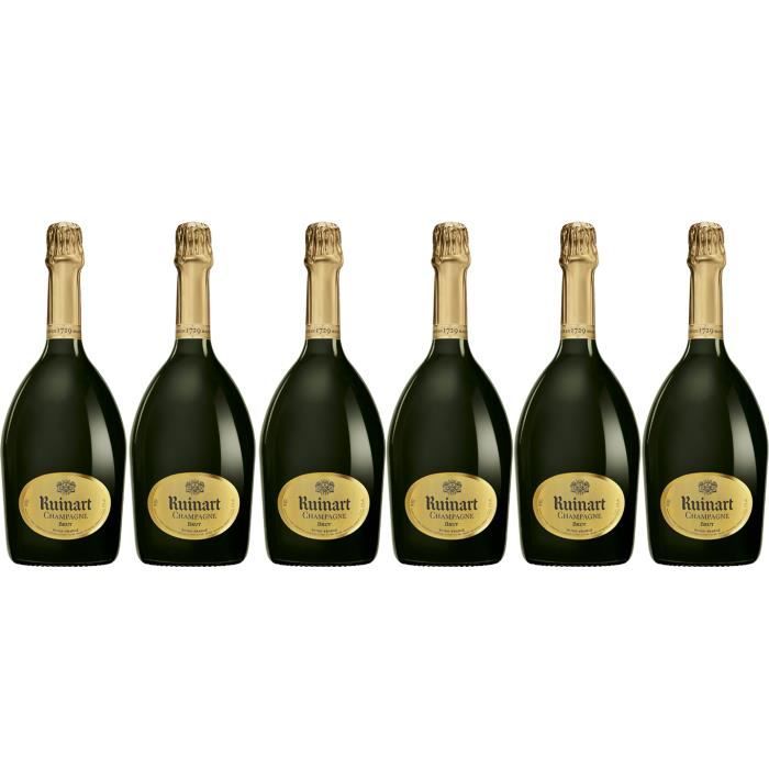 Lot 6 Champagnes R de Ruinart Brut 75cl