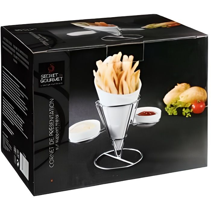 Cornet de présentation sur support métal SECRET de GOURMET