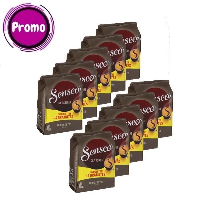 SENSEO Classique Lot 360 Dosettes + 40 GRATUITE