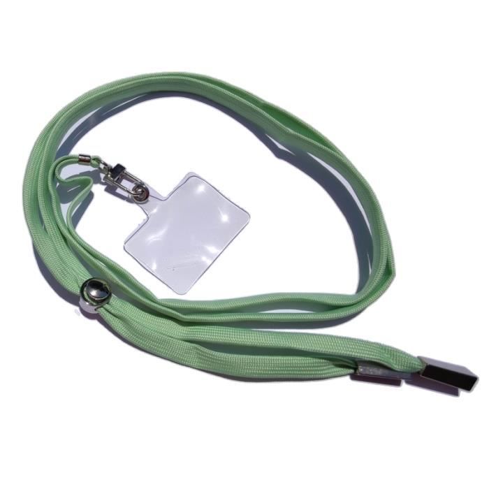 Tour de cou et cordon telephone universel vert pastel