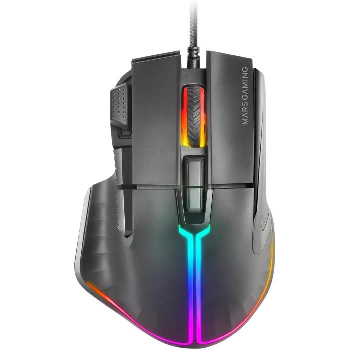 Souris Gaming Mars Gaming MM-XT – Ergonomique, 12800 DPI, 9 Boutons Configurables - vue 8