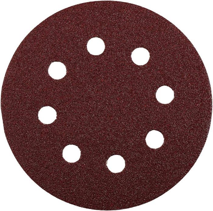 Disque Abrasif Agrippant Kwb Disque Abrasif 150 Mm En Corindon Supérieur Avec Grain 40, Changement Sans Outil, Liant En Résine Synthétique De Haute Qualité Et Support En Papier Renforcé, Bois Et Métal