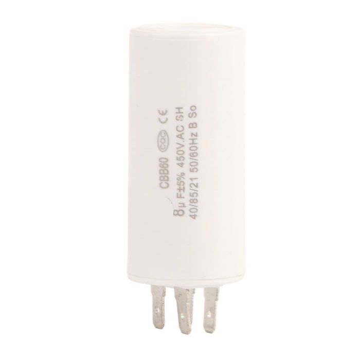Condensateur CBB60 2,5 µF 450V – Démarrage Et Fonctionnement Moteur – Cosses 6,3 Mm – Fiable Et Durable