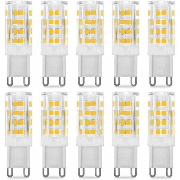 Ampoule LED G9 5W équivalent 40W blanc chaud 3000k 220-240V angle de faisceau 360° Lot de 10 dolaso