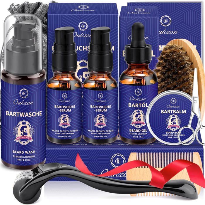 Kit Soins Barbe pour Hommes Coffret Barbe Complet pour lanniversaire