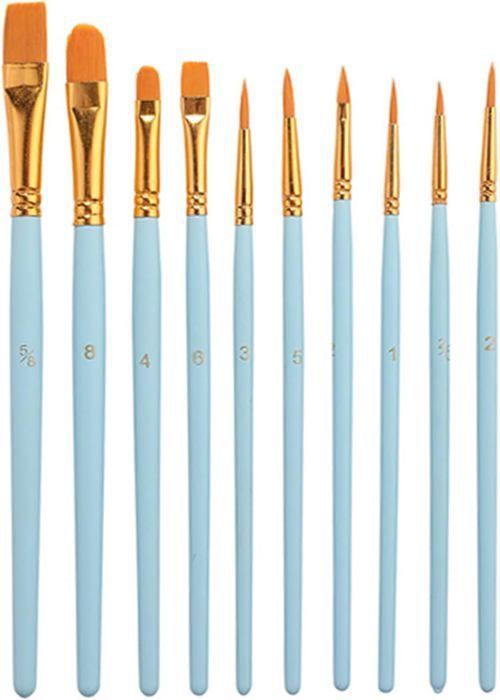 Pinceau Taklon Doré N°10 – Peinture, Neuf