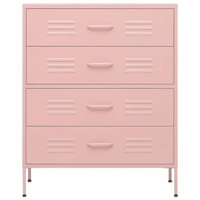 Bon plan Buffet bahut commode salon - JILI HOT - Commode Rose 80x35x1015cm Acier Thome2791854
