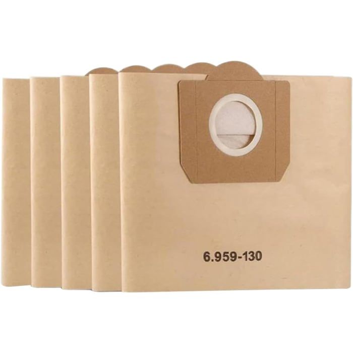 20 Sacchetti Per Aspirapolvere Kärcher WD3 – Modello 6.959-130.0 – Carta Microfiltro 99,9%