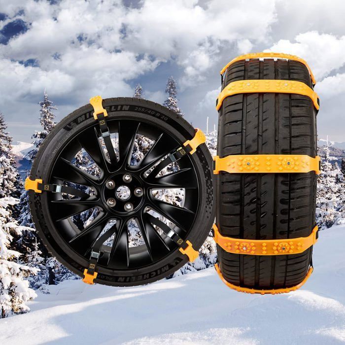 Chaussettes à Neige Pour Pneus – Lot De 2 Paires, Pour Voiture, SUV, Camping-car