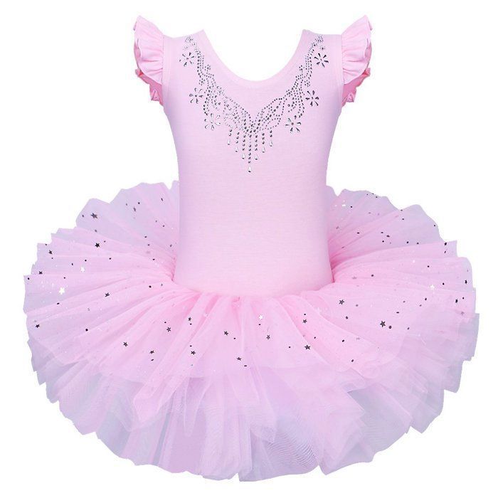 Tutu - justaucorps Znyune - ZB184PinkM - Fille Tutu Ballet Danse Robe Classique