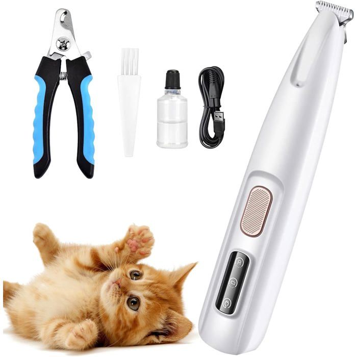 Enowelir Tondeuse Professionnelle Silencieuse Rechargeable Pour Chiens Et Chats Poil Long Et Épais