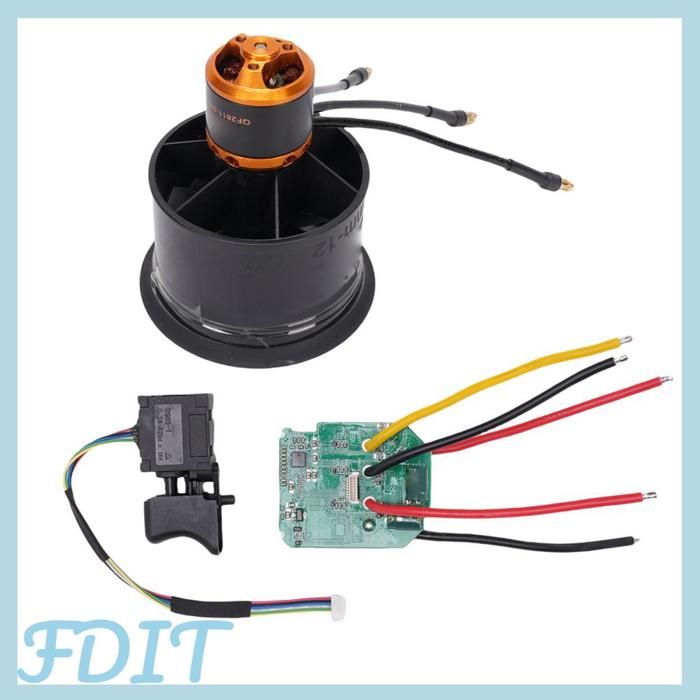 Ventilateur canalisé pour avion RC 5000KV 50mm moteur sans balais refroidissement à 12 pales avec tableau de commande pour le - Goto