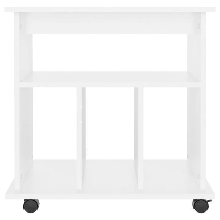 Blanc - LEMON® Armoire à roulettes - grand stockage - buffet bahaut - blanc - 60x45x60cm - Bois d’ingénierie 441 - Soldes