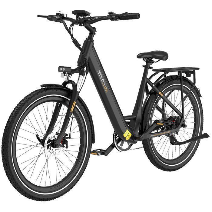 RCB G6 Vélo Électrique 275 480W 36V 13Ah Jusquà 80 km 38Nm Capteur de Couple 7 VitessesNoir