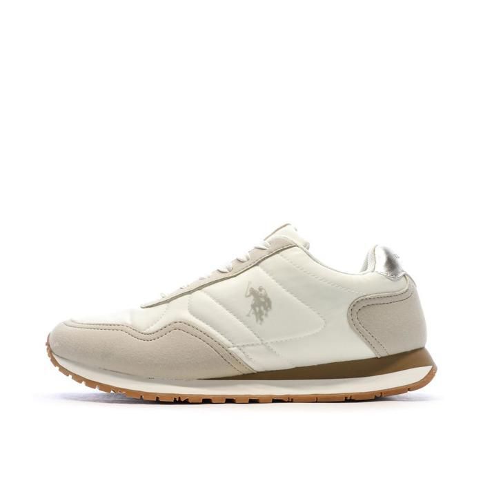 Baskets Blanches/Beiges Femme US Polo ASSN FS1 Baskets Blanches/Beiges Femme US Polo ASSN FS1
