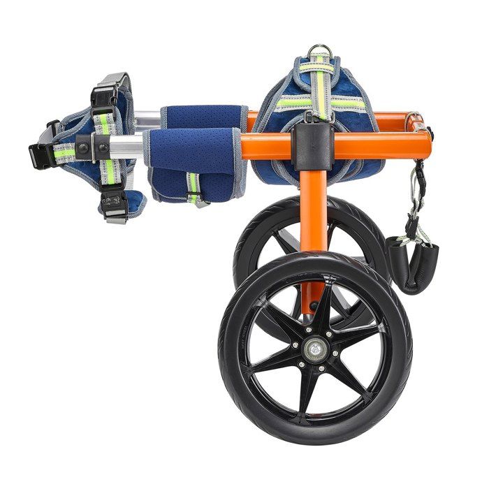 Réglage facile fauteuil roulant pour chien 2 roues support pattes arrière réglable 1588-2177 kg