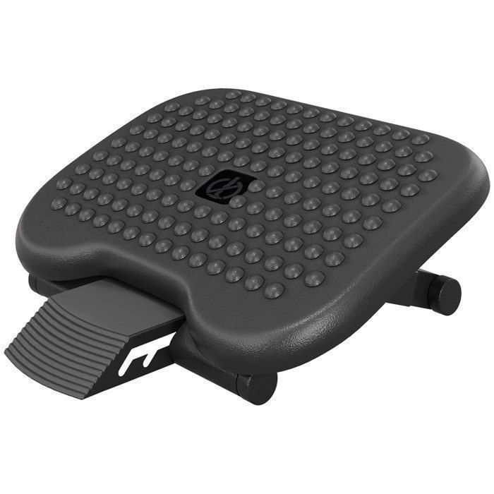 Repose-pieds de bureau repose-pieds ergonomique angle ajustable 30° hauteur ajustable à 3 positions pour bureau et maison noir