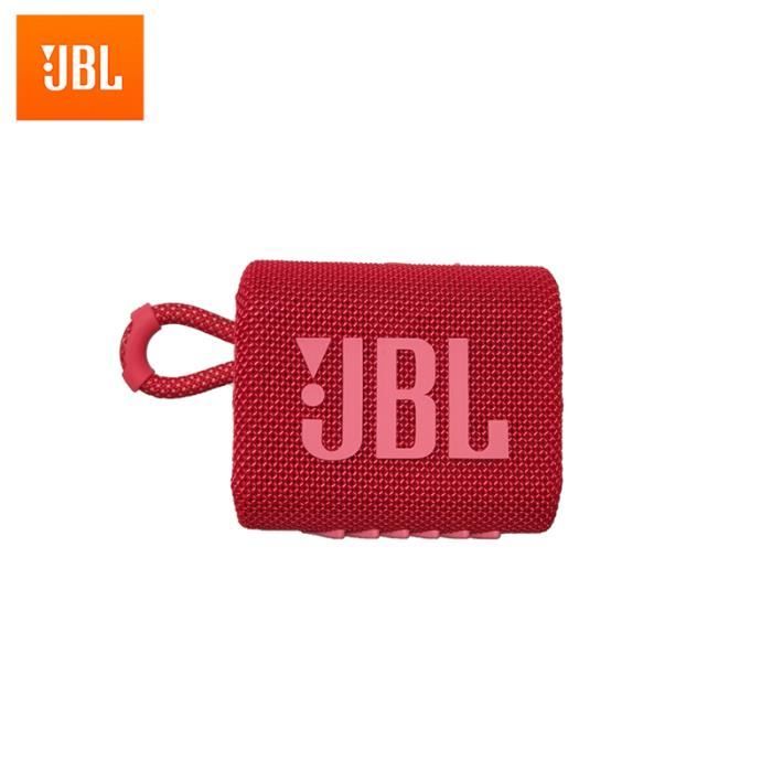 JBL GO3 Red-JBL-Mini haut-parleur Bluetooth sans fil étanche avec microphone, son extérieur, batterie aste, c