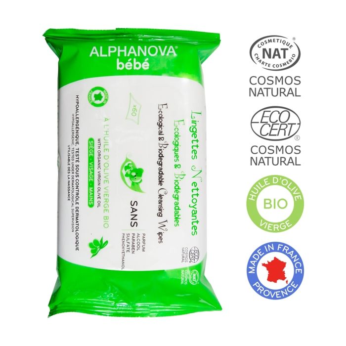 Alphanova Bebe Lingettes A L Huile D Olive Ecologiques Biodegradables X60 Achat Vente Lingettes Bebe 3760075071165 Cdiscount
