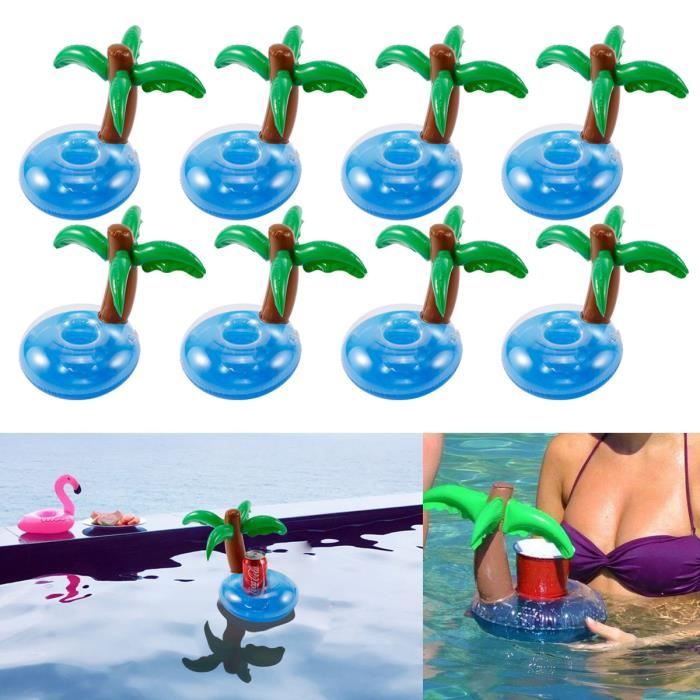 Bouée Piscine Gonflable Avec Porte-gobelet - Diam. 76 Cm, PVC, Supporte 150 Kg, Pour Adultes/enfants - 2
