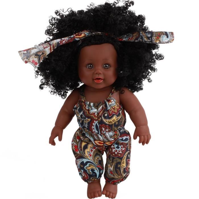 Poupée afro-américaine réaliste de 19 pouces pour fille, peau foncée, jouet  lavable en vinyle pour nouveau-né, poupées d'art à collectionner -  AliExpress