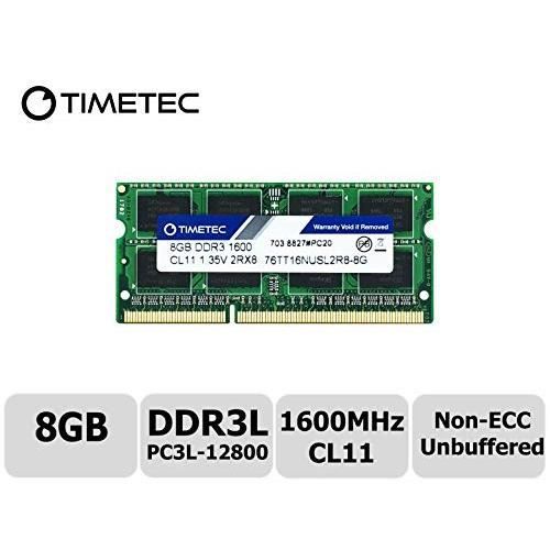 Timetec Hynix IC 8GB DDR3L 1600MHz PC3-12800 Unbuffered Non-ECC 1.35V CL11 2Rx8 Dual Rank 204 Pin SODIMM Ordinateur Portable Mémoire Reconditionné -  reconditionné disponible sur Cdiscount Seconde Vie