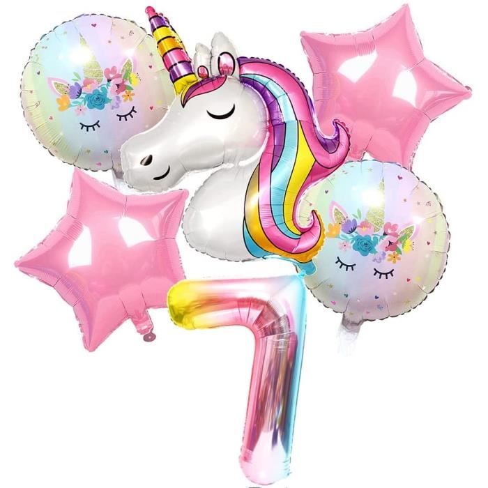 Decorations Licorne Anniversaire 7 Ans Fille Ballon Licorne Deco Anniversaire 7 Ans Fille Geant Gonflable Ballon Chiffre 7 Lic 275 Cdiscount Maison