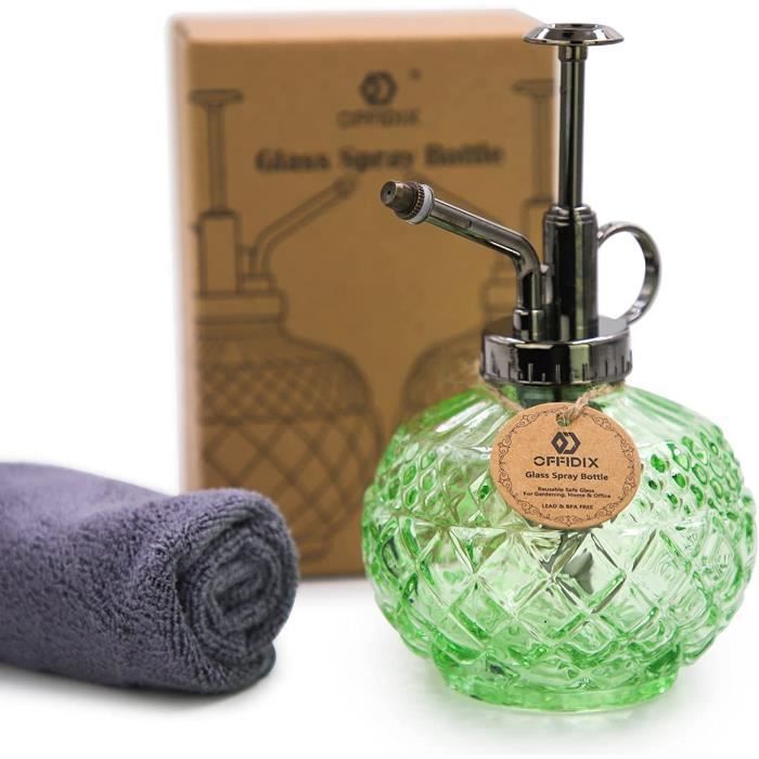 Brumisateur En Verre De 300 Ml Avec Pompe Supérieure En Plastique, Arrosoir De Fleurs Pour